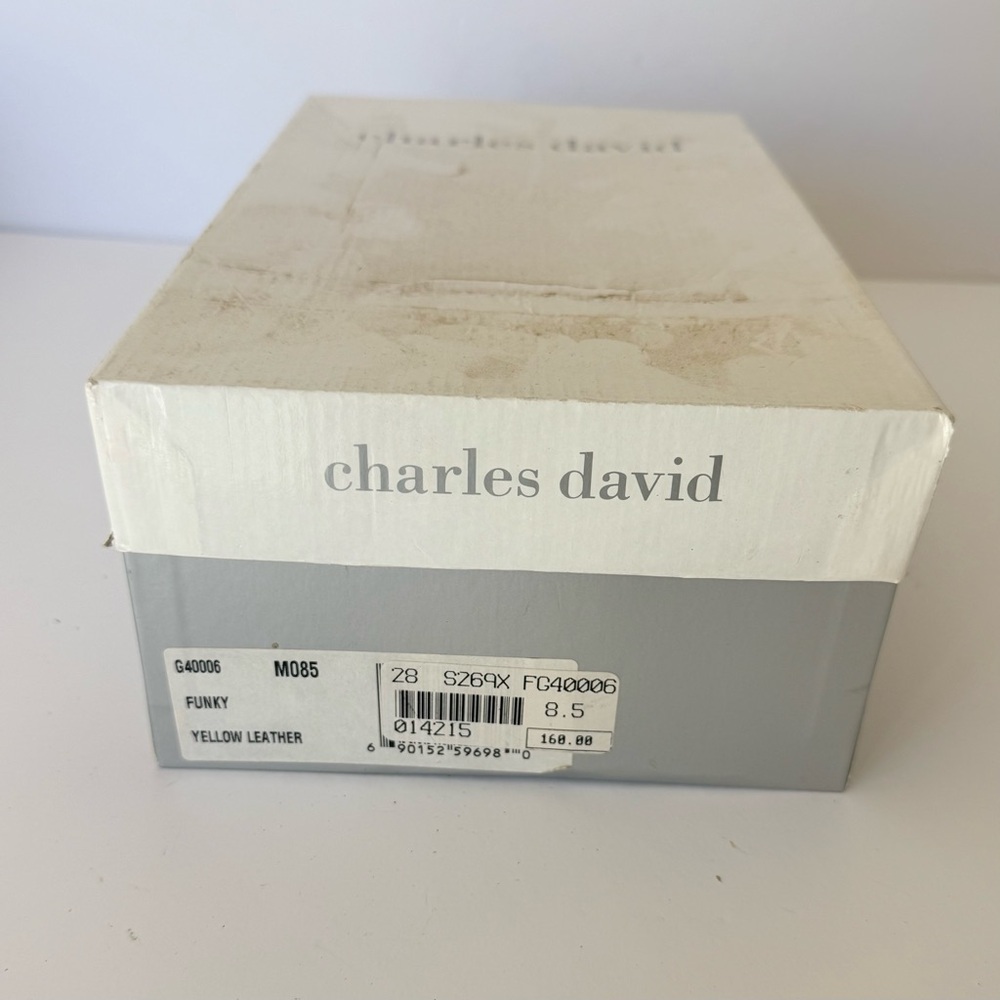 Charles David Mustard Yellow Strappy Sandals - Picture 9 of 9